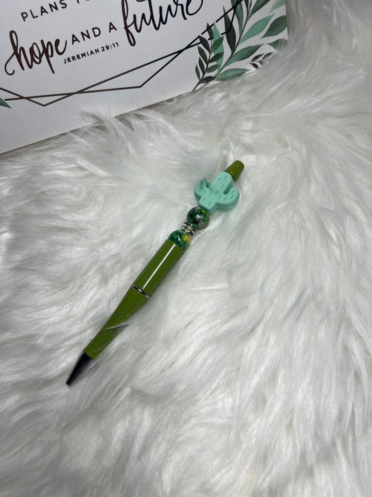 Cactus Beaded Pen